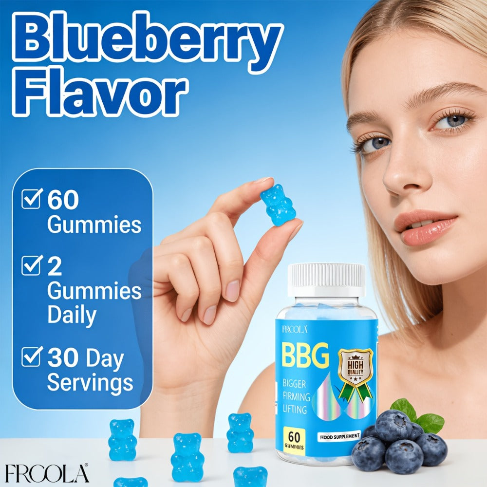 BBL Gummies for Women Butt Enhancement 60 Count Strawberry Flavor for Bath Time, Home Spa and Personal Care — image 9