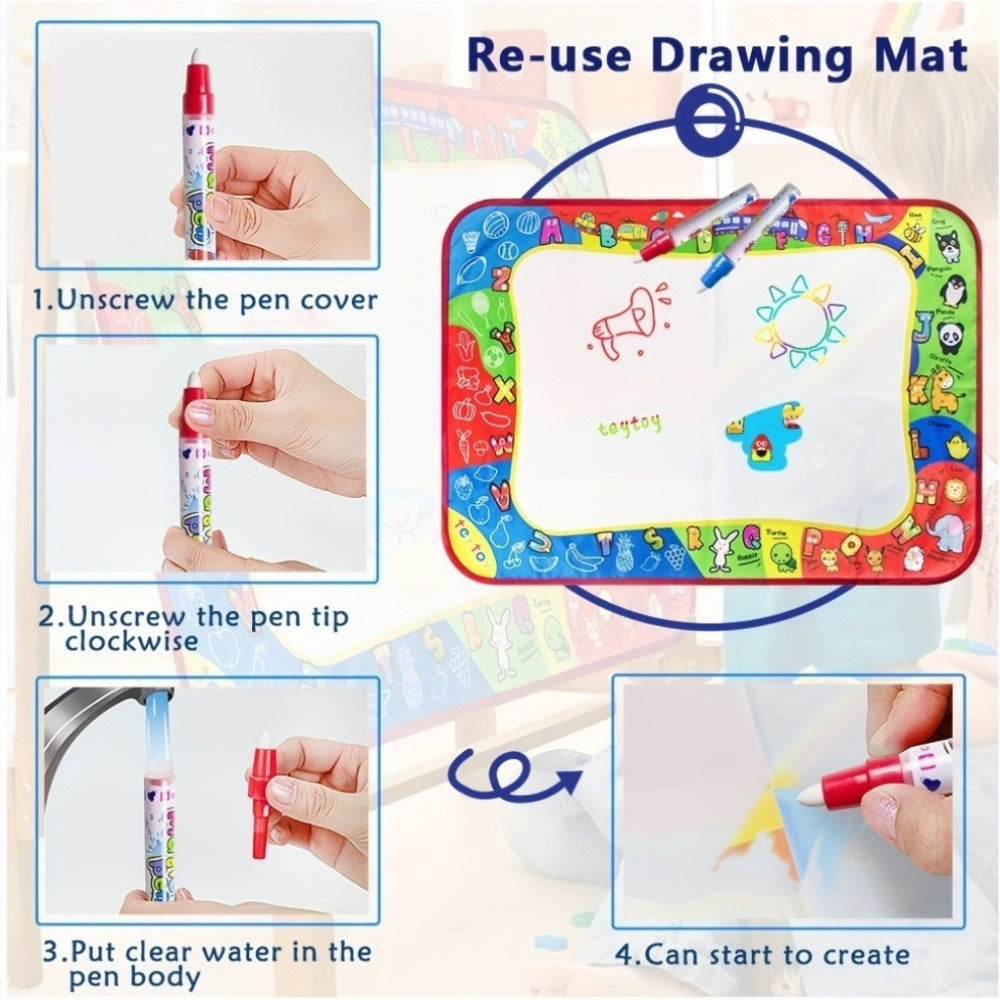 Water Doodle Mat for Toddlers Kids with 2 Water Pens with the Listed Color, Size or Set Options for Everyday Use — image 6