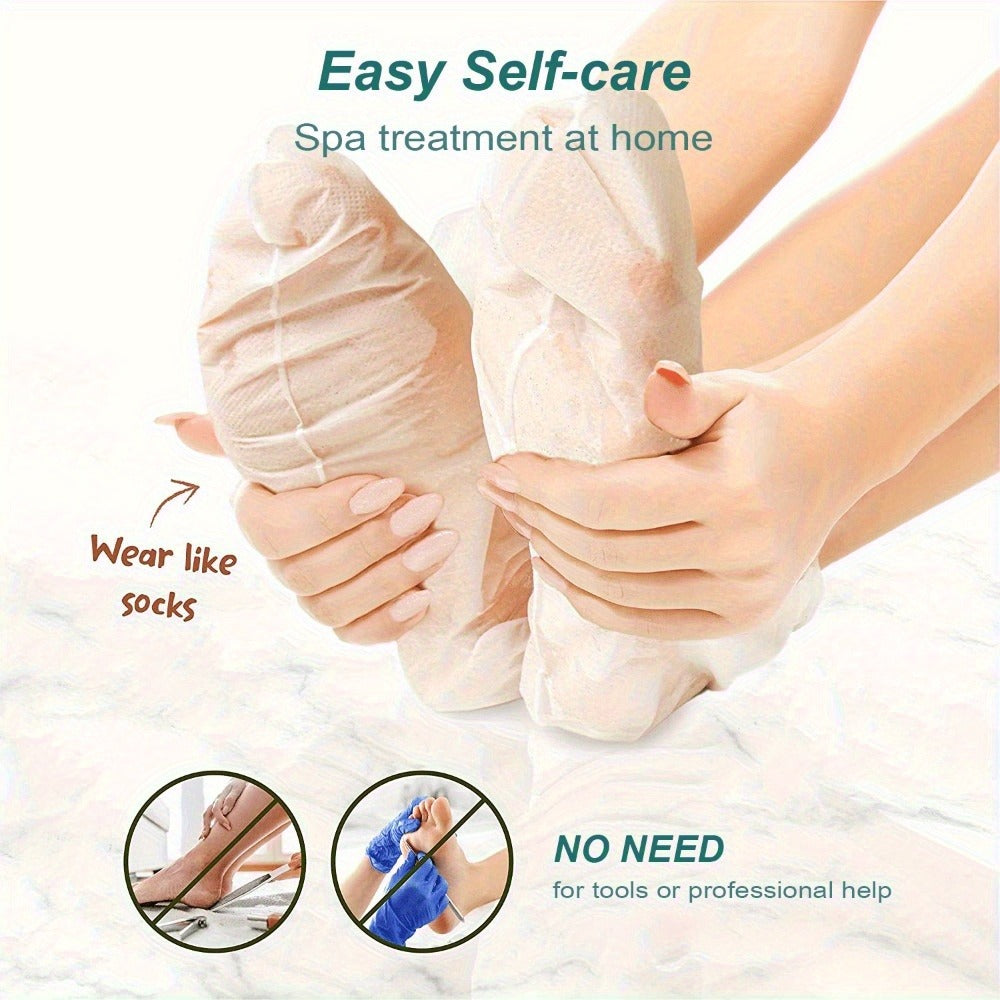 Foot Peel Mask Exfoliating Socks Dead Skin Remover Moisturizing Firming Brightening Hypoallergenic Peeling Treatment for Dry 
