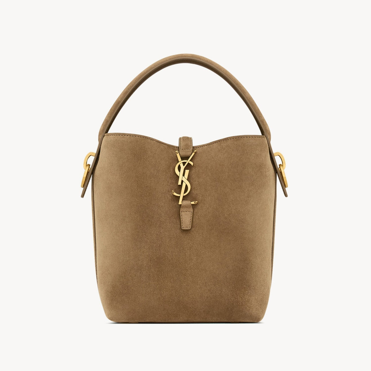 Saint Laurent Women's LE 37 Logo Hook Buckle mini Small Glossy Solid Color Bucket Bag Suede Leather Handbags Casual Bags 7490362R20W9207 #81334