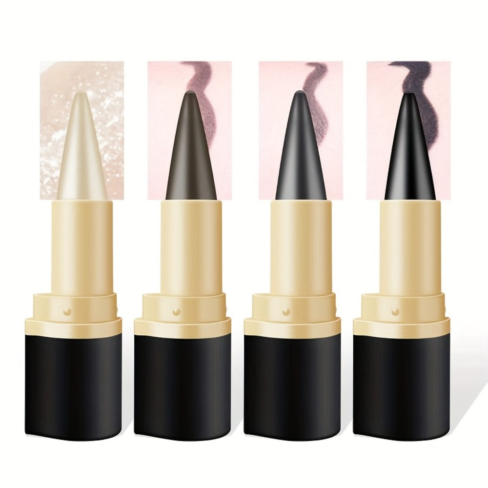 Creamy Gel Eyeliner Pencil Set 3pcs Black Waterproof Sweat-Resistant Smudge-Proof Matte Eye Liner — image 12