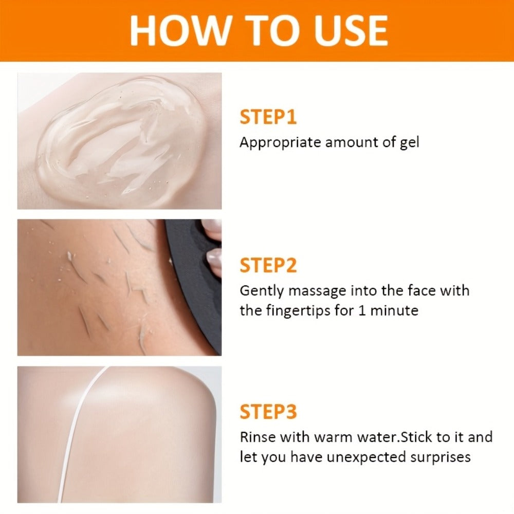 Orange Enzyme Cleansing Gel 60g Aloe Vera Hyaluronic Acid Vitamin C Gentle Exfoliating Deep Pore Cleansing Brightening Moistu