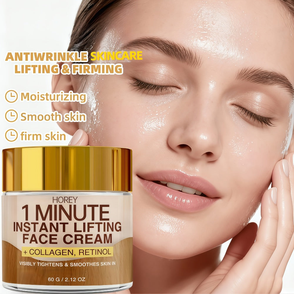 Face Cream with Retinol & Collagen 2.12oz - Instant Lifting Deep Hydration Smooths Fine Lines for Bath Time, Home Spa and Per