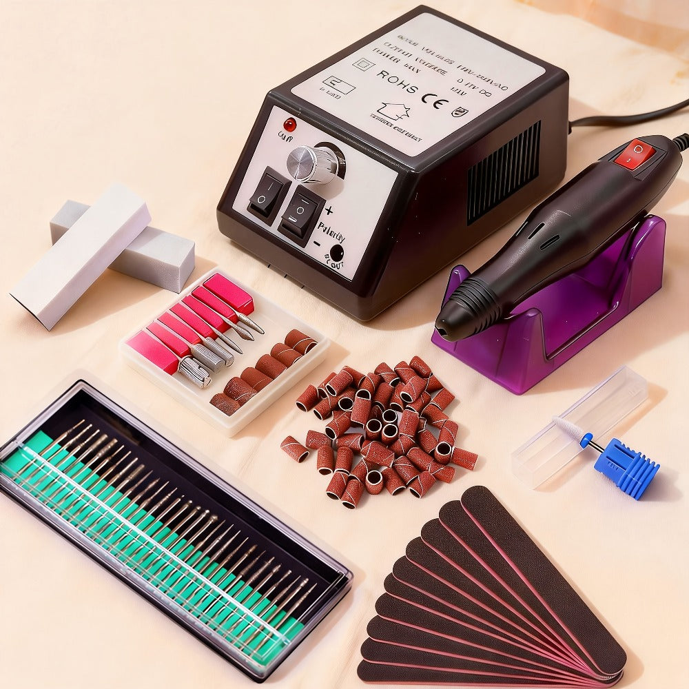 Electric Nail Drill 20000 RPM Console Kit with 6 Bits, 50 Sanding Bands and Standard or 8-in-1 Options — image 25