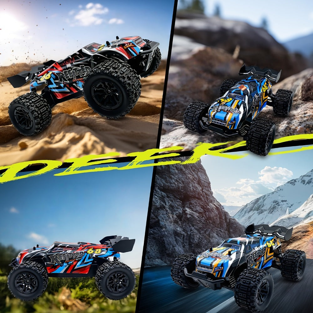 1:18 Scale RC Off-Road Car 35+ KM/H 4WD, 2.4GHz High Speed Remote Control Truck, Hobby Grade RC Racing Crawler for Kids & Adu