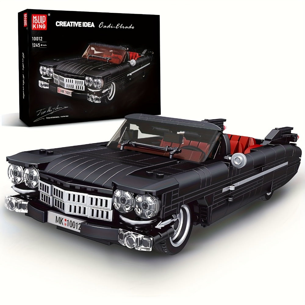 Mould King 10012 Black Sports Car Building Blocks Set 1245 Pcs, MOC Supercar Model Kit for Adults & Teens 14+ — image 1