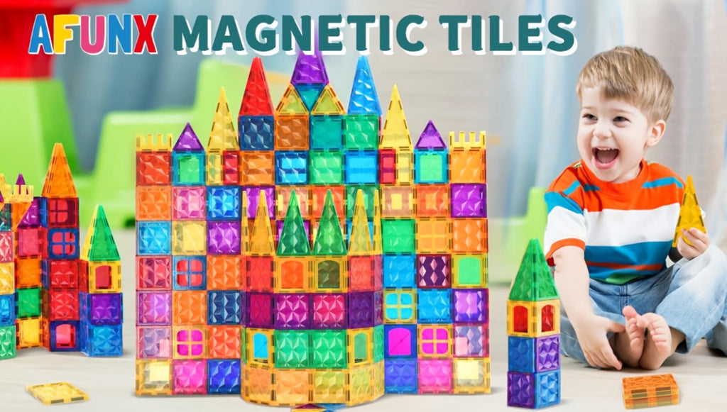Animal Village Magnetic Building Blocks 102pcs for Kids Ages 3 4 5 6 with the Listed Color, Size or Set Options for Everyday 