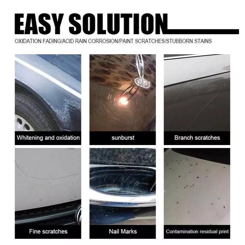 Car Scratch Repair Wax by V-Vaxy, Three 50ml Bottles with Three Sponges and Three Towels for Paint Application — image 10