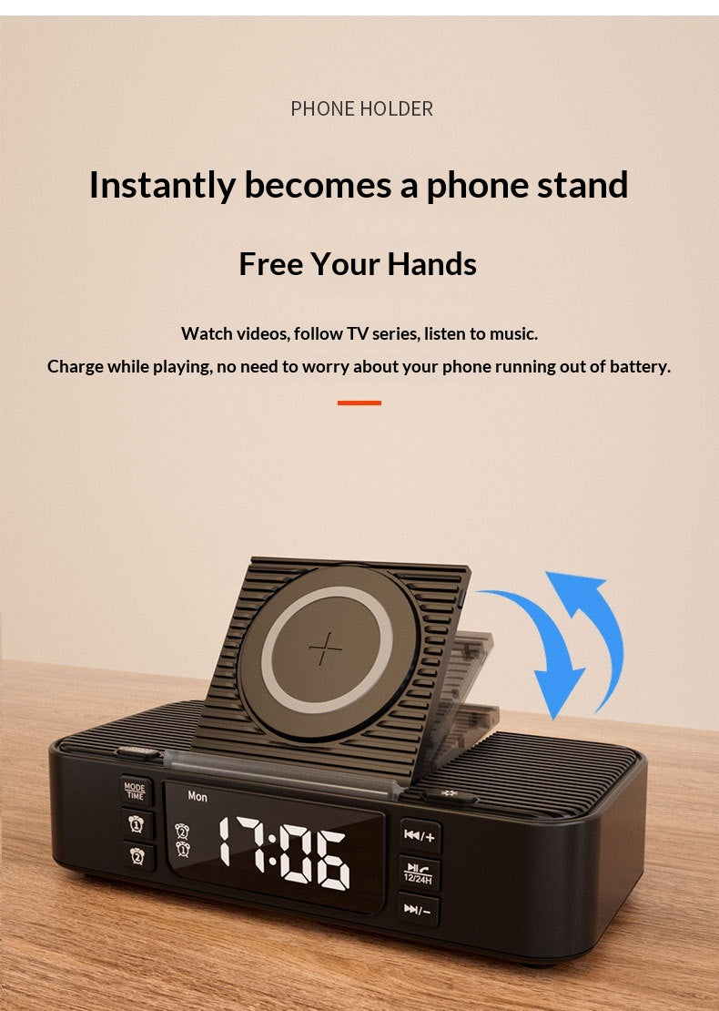 New Wireless Charging Ambient Night Light With Dual Bluetooth Speakers