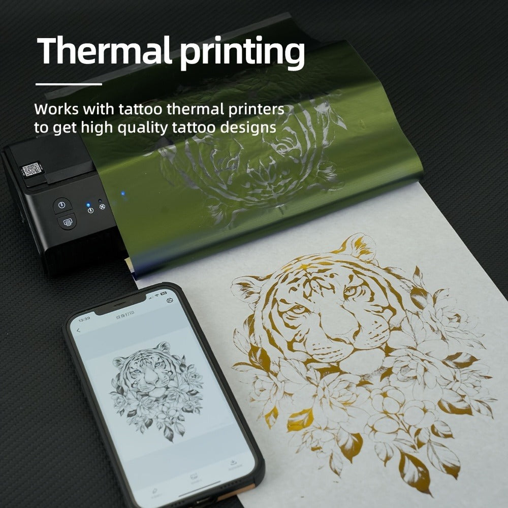 Tattoo Transfer Paper 100 Sheets 4-Layer Thermal Stencil, Sharp Precise Design Transfer, Hand Drawing & — image 7