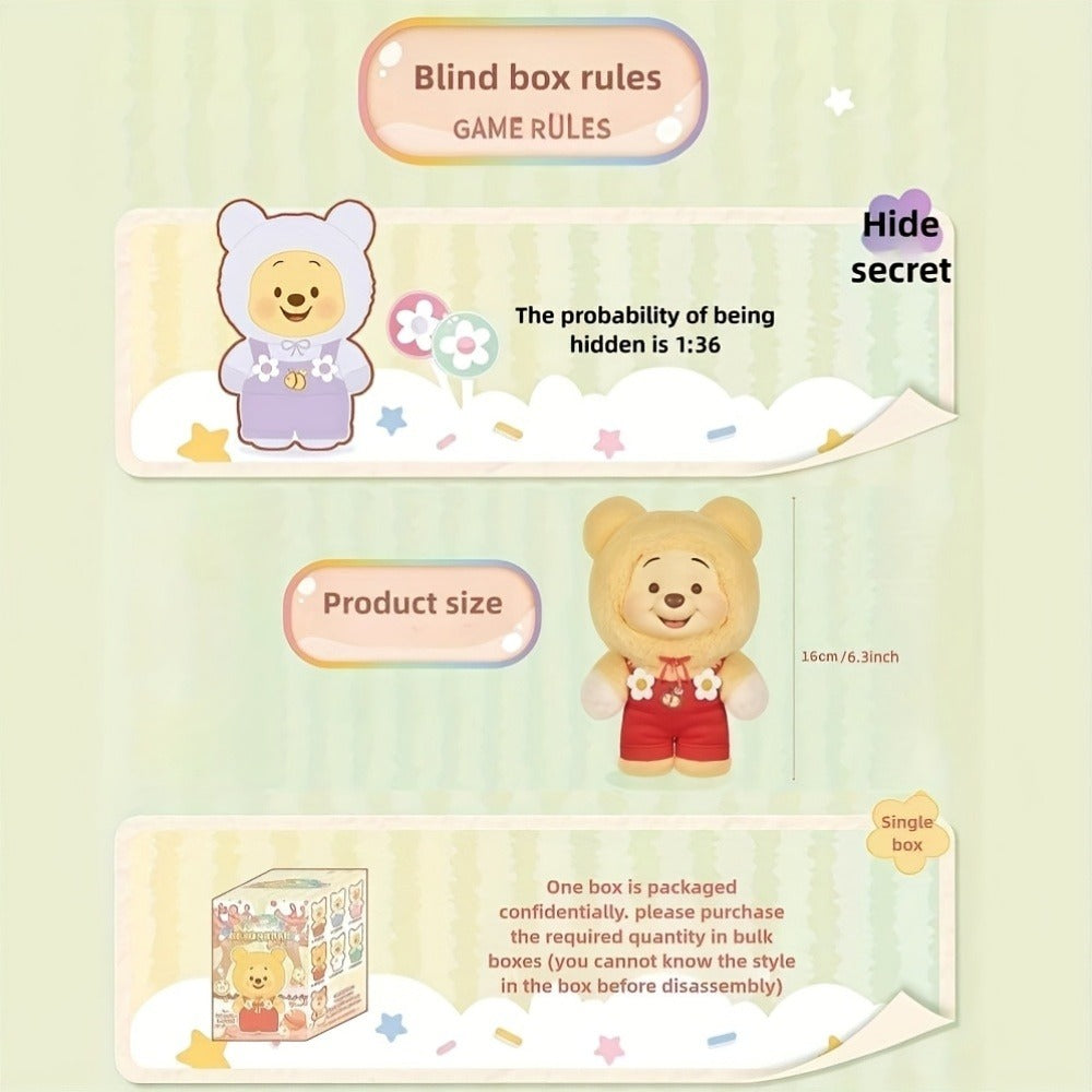 Winnie the Pooh Plush Toy MINISO Disney Candy Series, Licensed Stuffed Animal 1pc Random Style — image 3