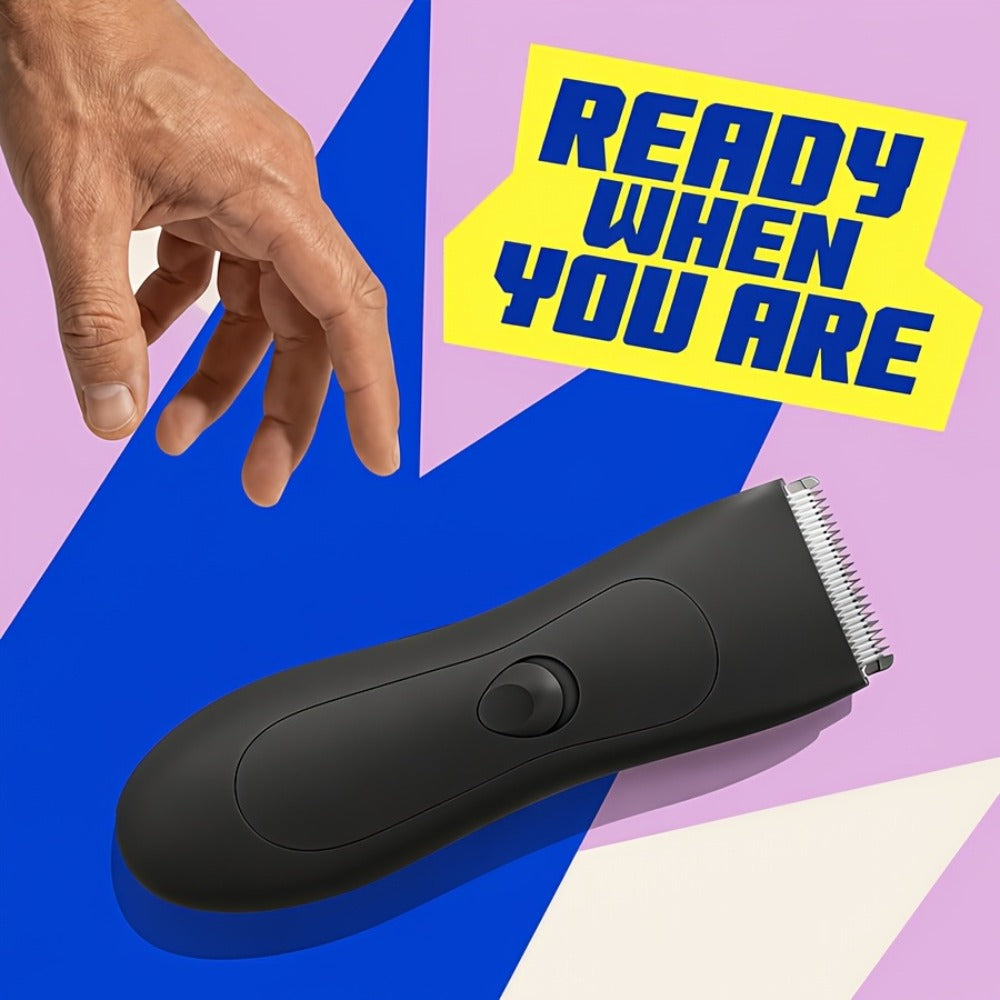 Ceramic-Blade Body Hair Trimmer with IPX6 Rating, Two Guide Combs and Black or Purple Options — image 10