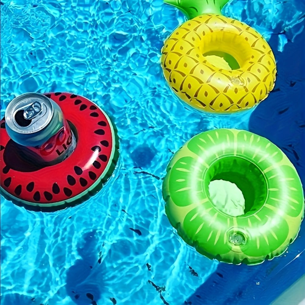 Floating Pool Drink Holders 15 Pack, Flamingo Inflatable Cup Coasters for Beer Cans, Water Bottles & Beverages — image 5