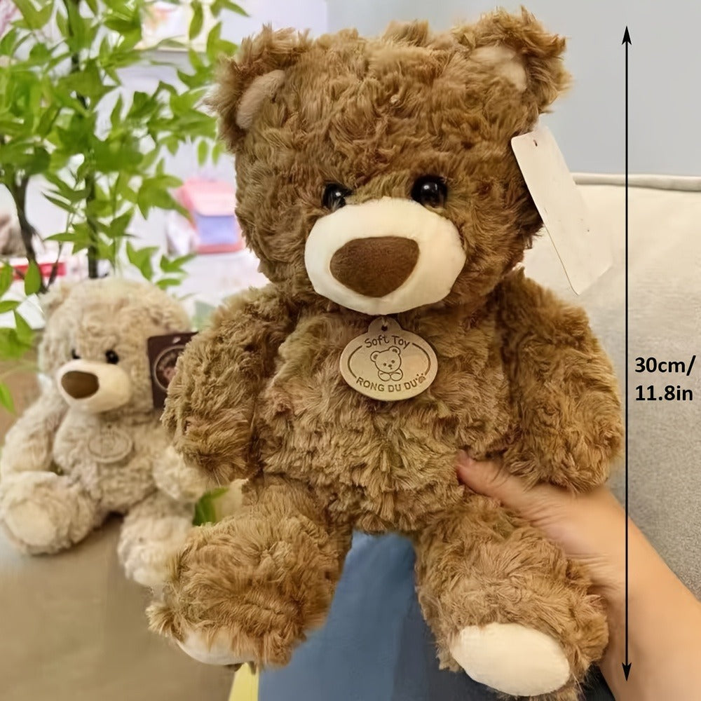 Plush Toy Oversized-Style Teddy Bear in Beige or Brown with Classic Seated Bear Details and Gifting — image 3