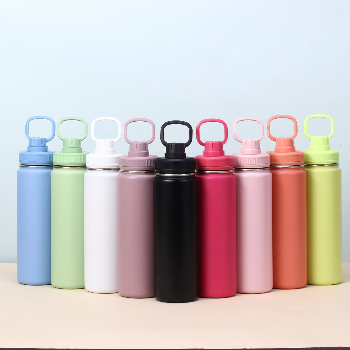 304 stainless steel double-layer vacuum portable household thermos cup