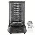 Vertical Shawarma Grill Machine, Electric Gyro Rotisserie Oven with Countertop Broiler for Home Cooking, Dining and Outdoor M