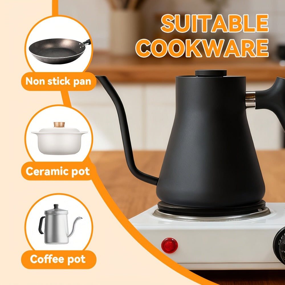 Electric Stove Desktop 5-Speed Temperature Control, Portable Electric Burner for Home & Camping, Compact Quick-Heating Counte