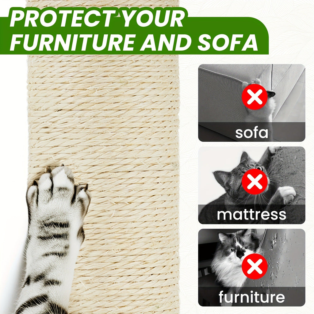 55-Inch Plant-Style Cat Tree with Platforms, Round Pass-Through Perch, Hammock and Four Colors — image 11
