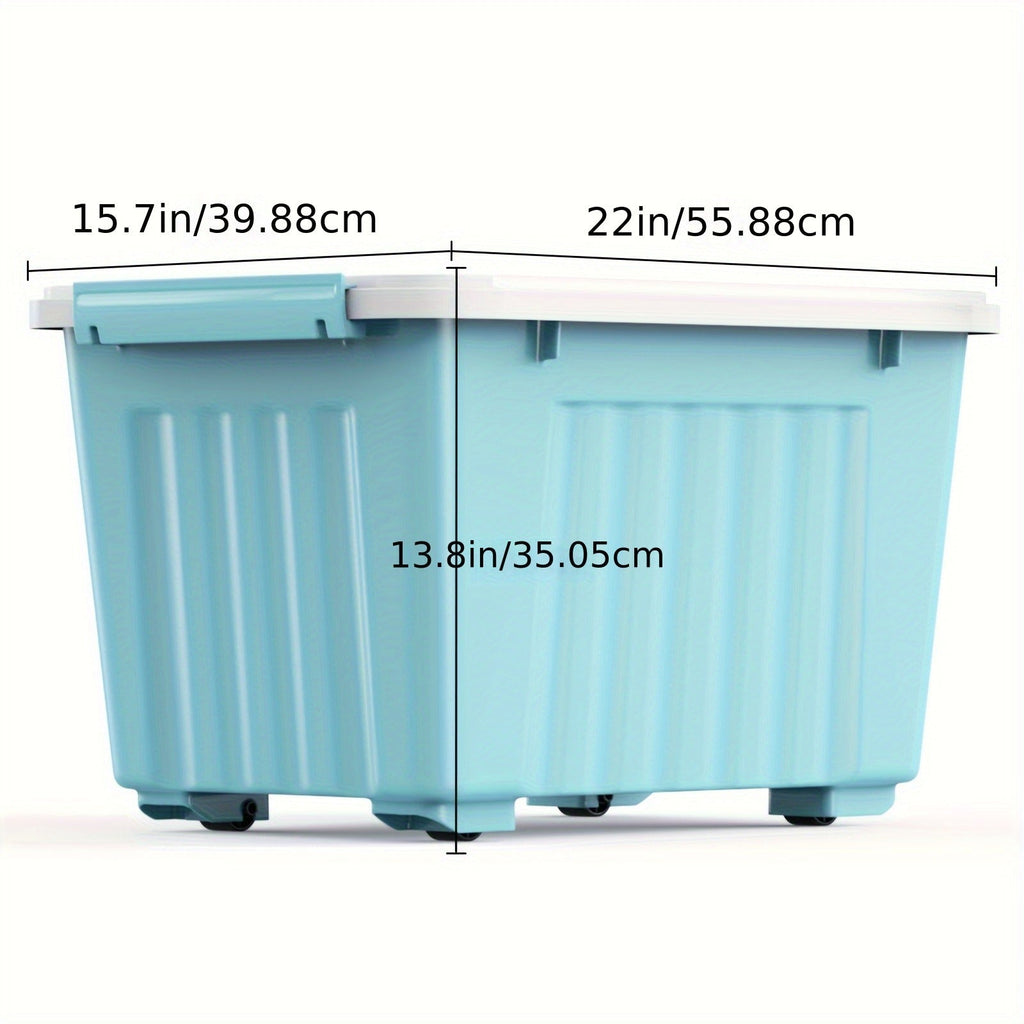 72QT or 97QT Stackable Storage Container Sets with Latching Lids in Clear, Pink/White or Gray/Yellow — image 11