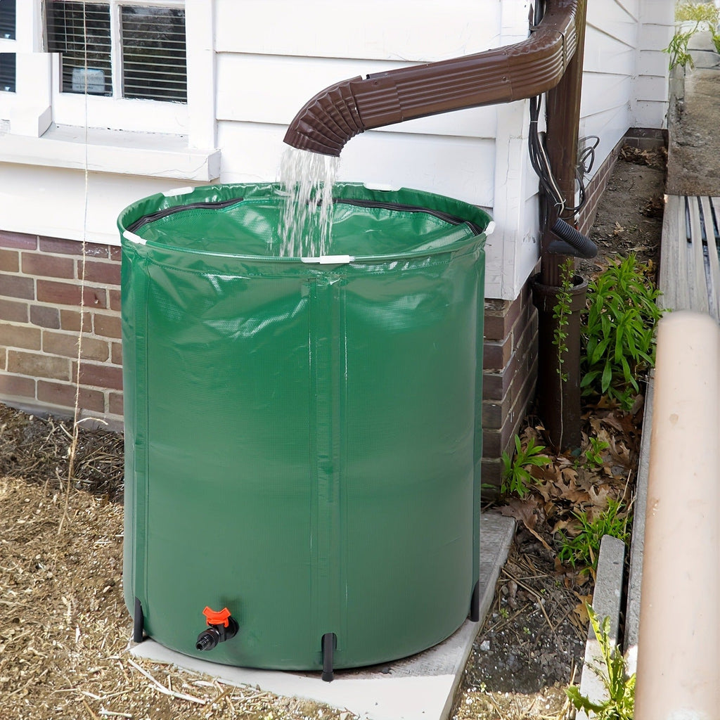 Rain Barrel Collapsible 50 & 100 Gallon Outdoor Water Storage Tank with Spigot & Mesh Top — image 8