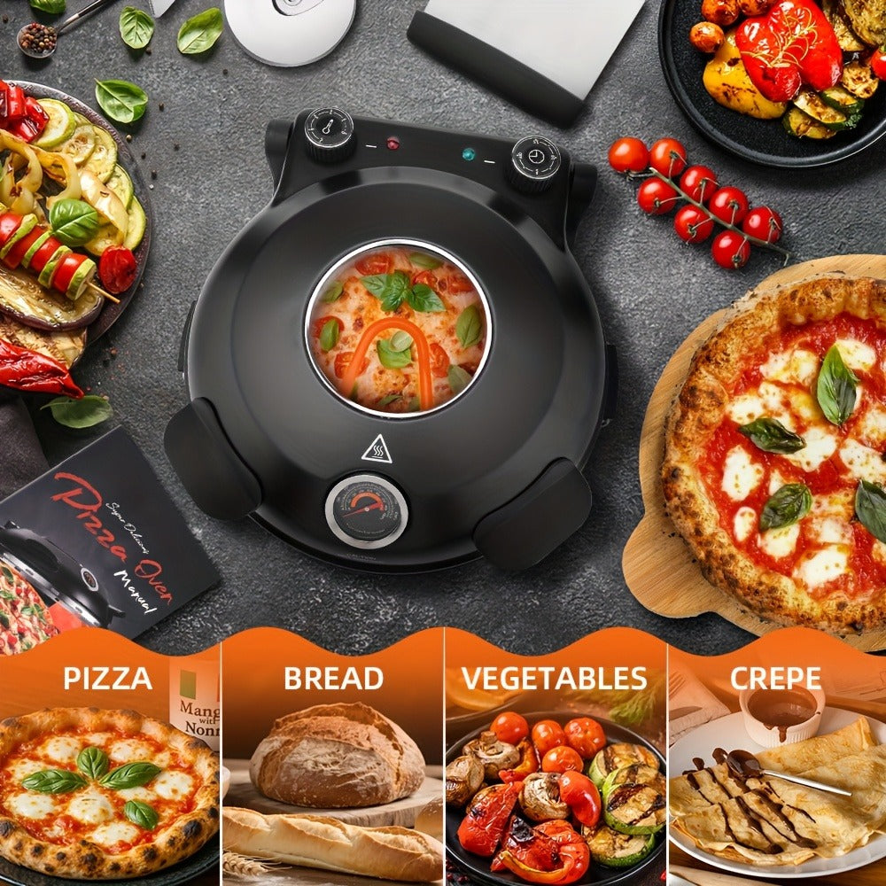 Pizza Oven Indoor 12-Inch Countertop, Heats Up to 800°F Electric Pizza Maker for Home, Fast Preheat — image 6