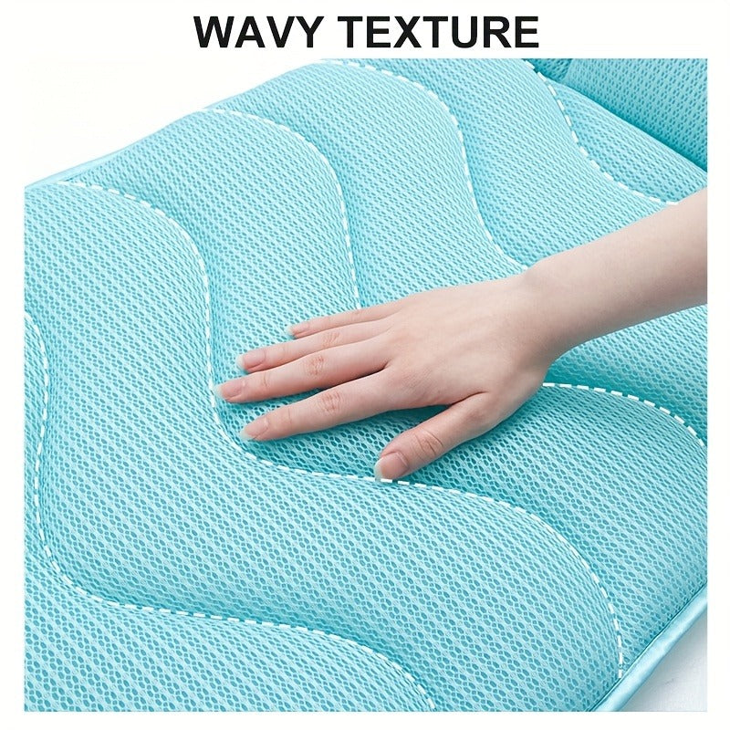 Full-Body Bathtub Cushion in 60 × 21.7-Inch Size with Aqua Mesh, Raised Headrest and Lumbar Pad — image 6