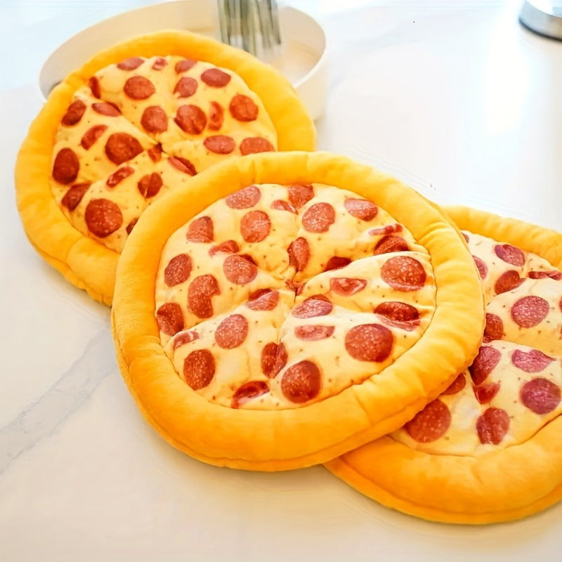 Dog Toy Pizza or Donut Plush with Built-In Squeaker and One or Two-Piece Pack Options for All Breeds — image 12