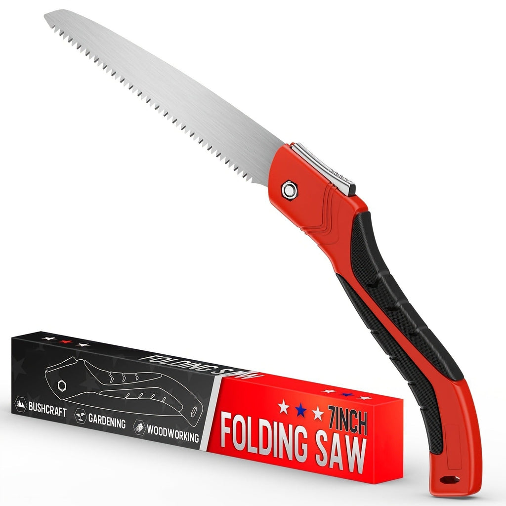 Folding Saw Portable Pruning 7-Inch SK5 Blade Collapsible Manual Wood Cutting Saw for Camping, Survival — image 2