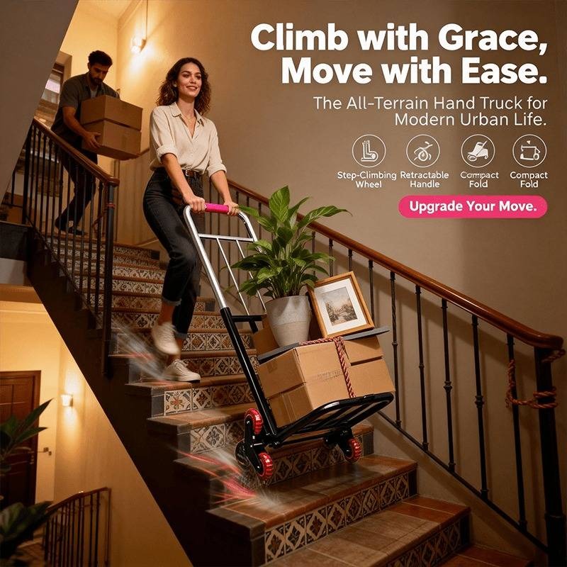 Folding Stair-Climbing Hand Truck with 220, 450 or 680 lb Model Labels and Three Frame Configurations — image 8