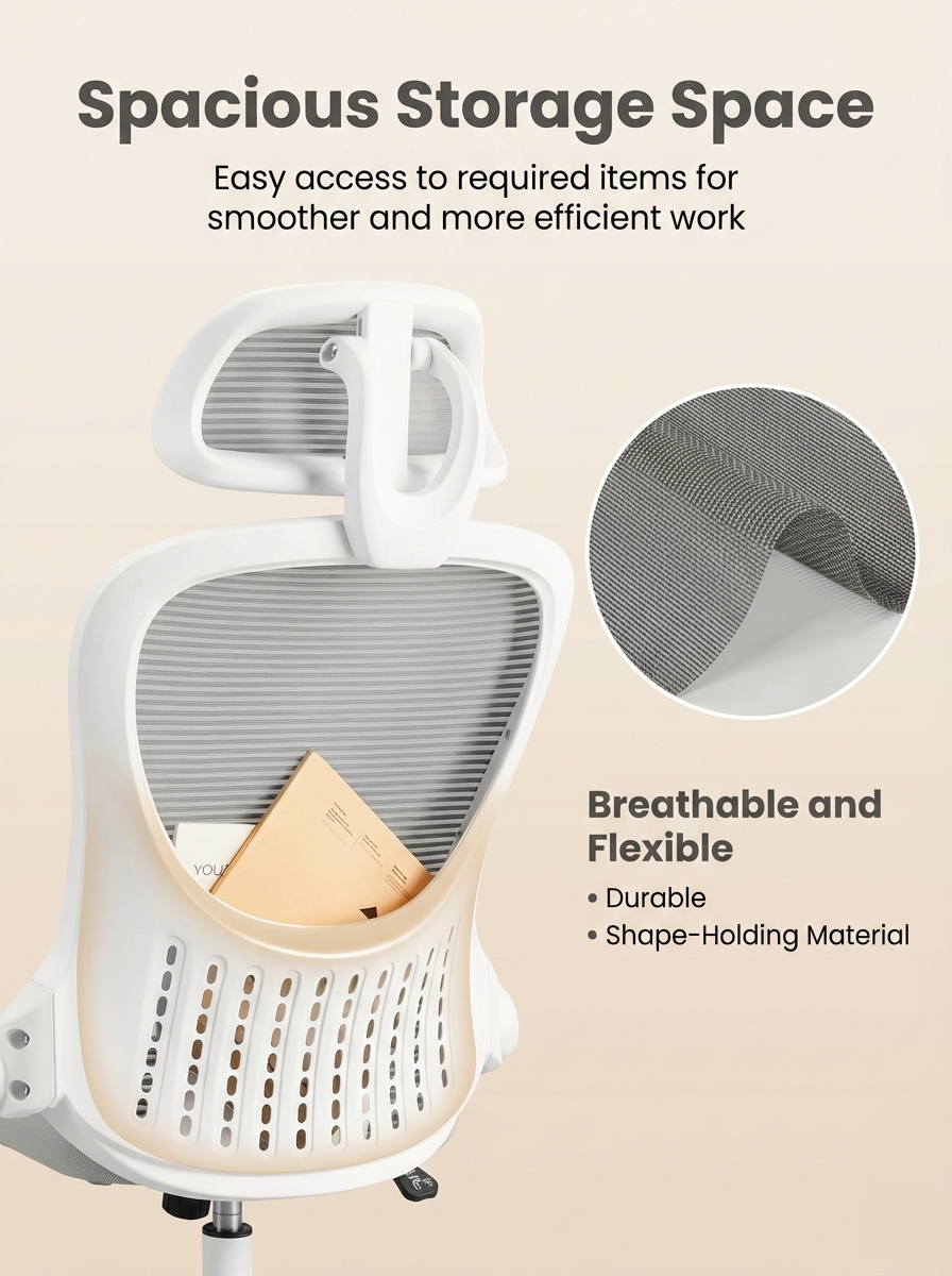 Ergonomic Mesh Office Chair – Multi Color High Back Chair with Lumbar Support