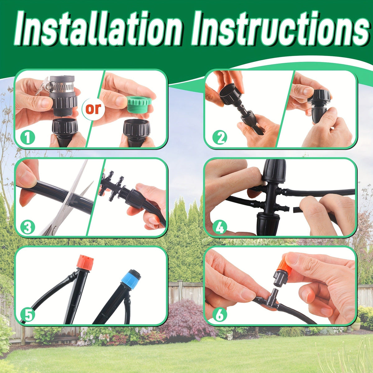 226FT Drip Irrigation Kit – Automatic Plant Watering System with Adjustable Nozzles for Garden & Greenhouse — image 5