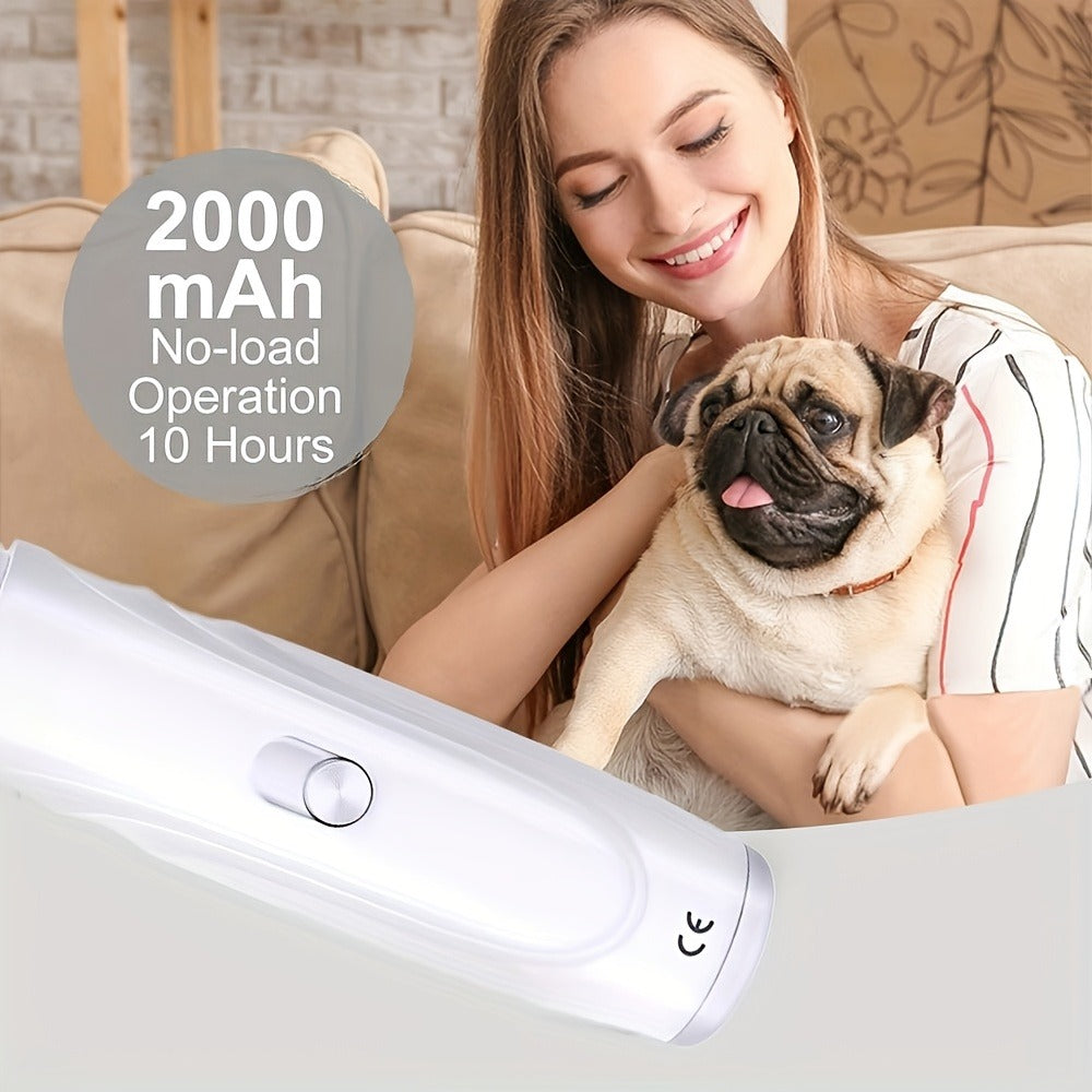 Pet Nail Grinder, DXYE WANIR Rechargeable Two-Speed Tool with Three Port Sizes and White Finish — image 8
