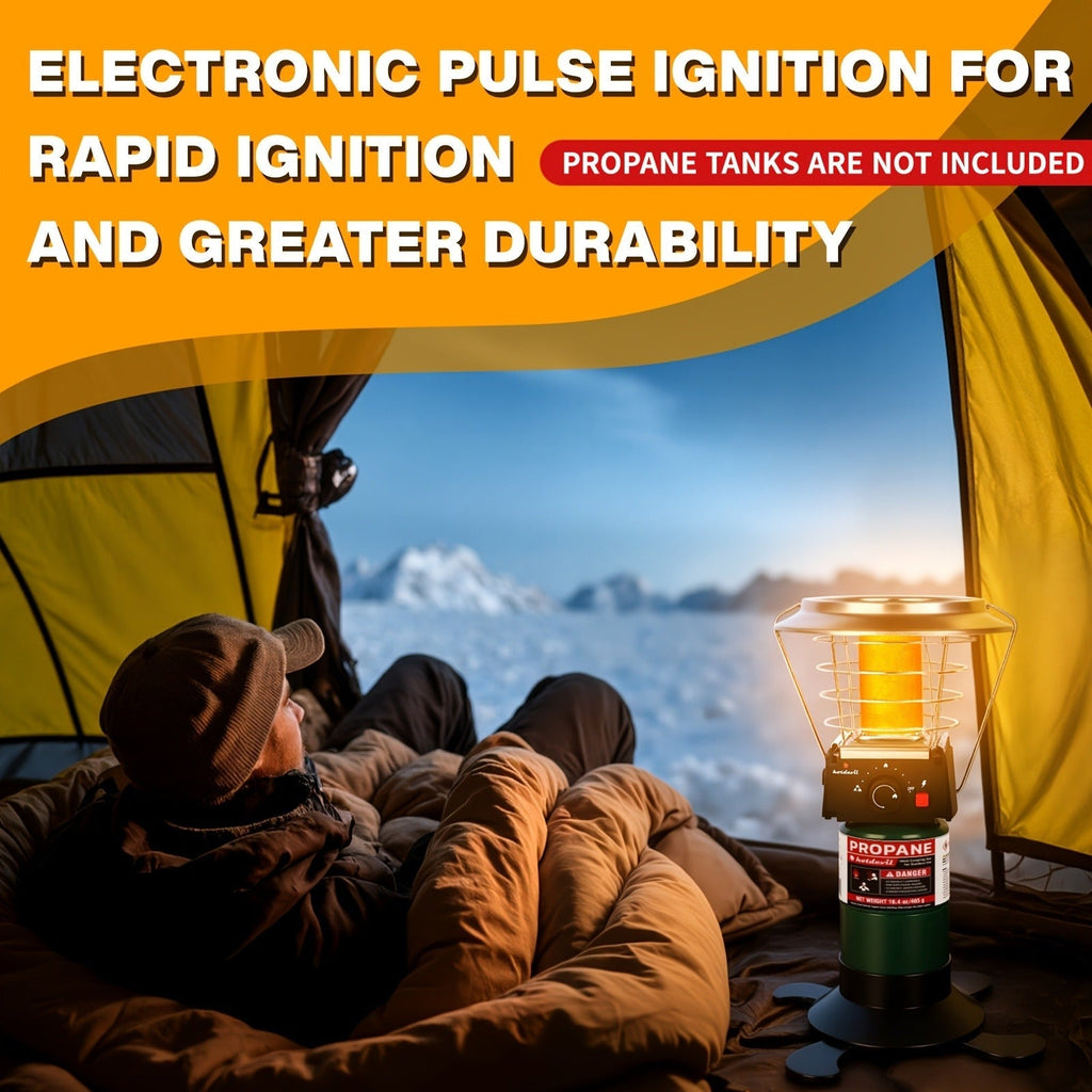 360-Degree Propane Heater with Four-Leg Base, Carry Handle, Pulse Ignition and Removable Top Plate — image 6