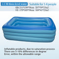 Inflatable Pool XL Extra Large Backyard Swimming Pool 3-Chamber Thick PVC Family Pool for Adults Kids Summer Outdoor Fun Mult