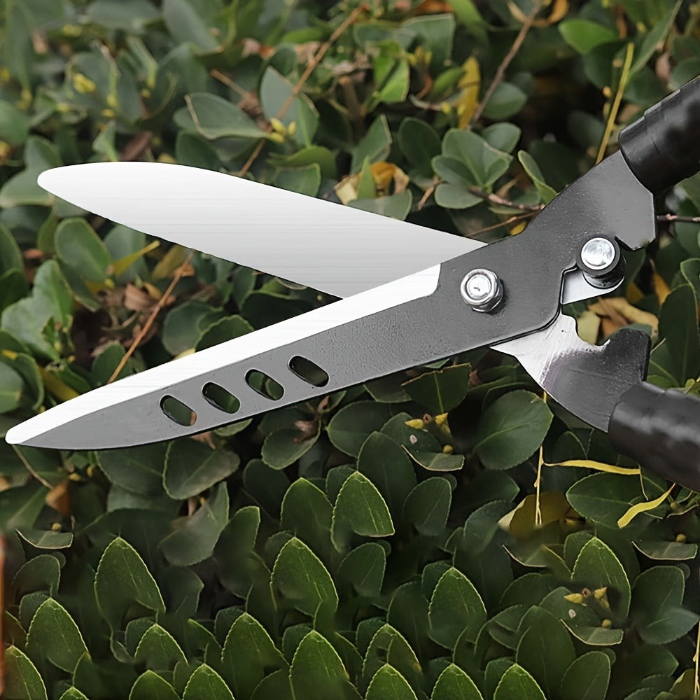 Long-Handle Hedge Shears with 27cm Blades, Red Grips, 51.5cm Pictured Length and 360g Label — image 9