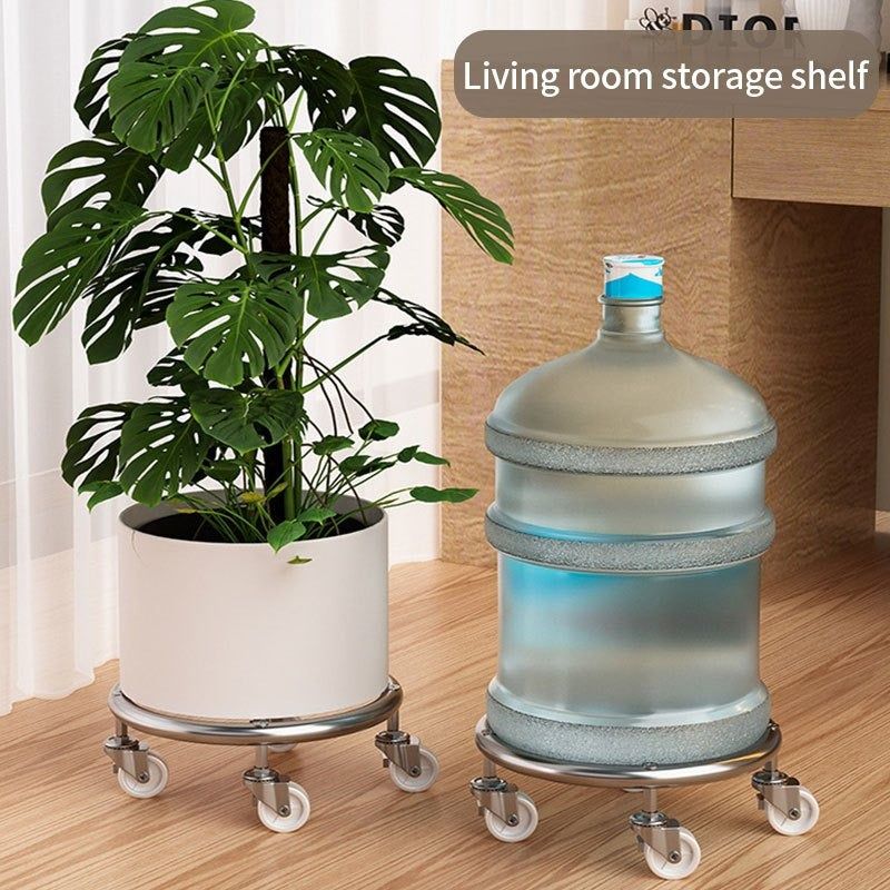 Propane Tank Dolly with 4 Locking Wheels, Gas Cylinder Cart & Movable Base for Tanks, Garden Pots & Storage — image 9