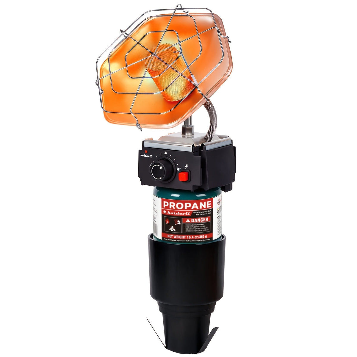 Golf Cart Heater 8520 BTU Portable Propane Catalytic Burner with Cup Holder Mount, Pulse Ignition — image 6