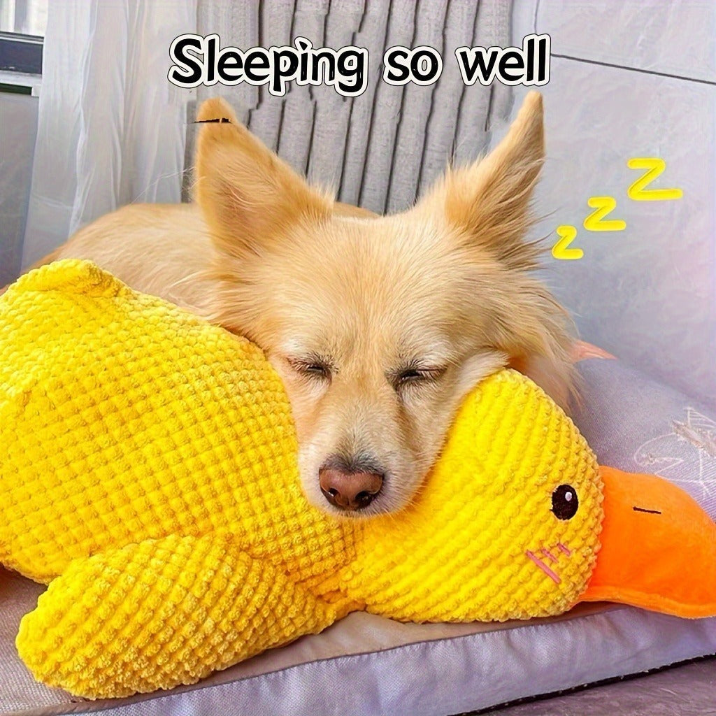 Dog Toy Large Yellow Duck Plush with Built-In Squeaker for Chew, Fetch, Tug and Cuddle Play — image 11