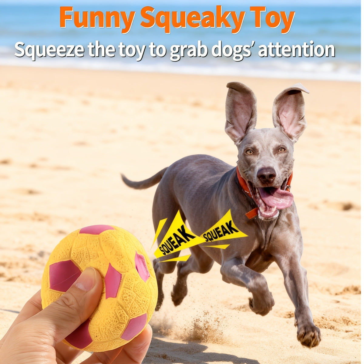 Dog Toy 4-Pack 2.8-Inch Latex Squeaky Sport Balls in Vibrant Colors for Puppies and Small Dogs — image 9