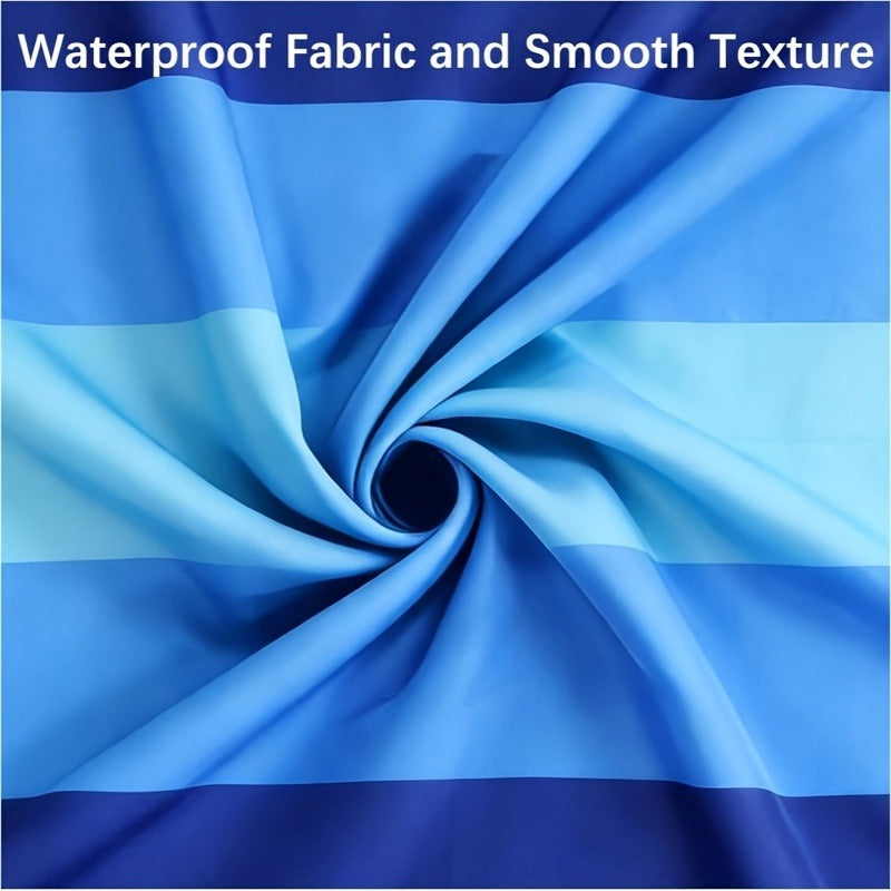 Gradient Beach Mat with Purple-to-Blue Design, Corner Loops, Drawstring Pouch, Stakes and 1- or 2-Piece Packs — image 7