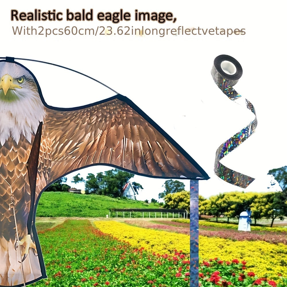 Bird, Eagle Kite Reflective Strips Garden Farm Crop Outdoor for Garden, Patio and Yard Use — image 2