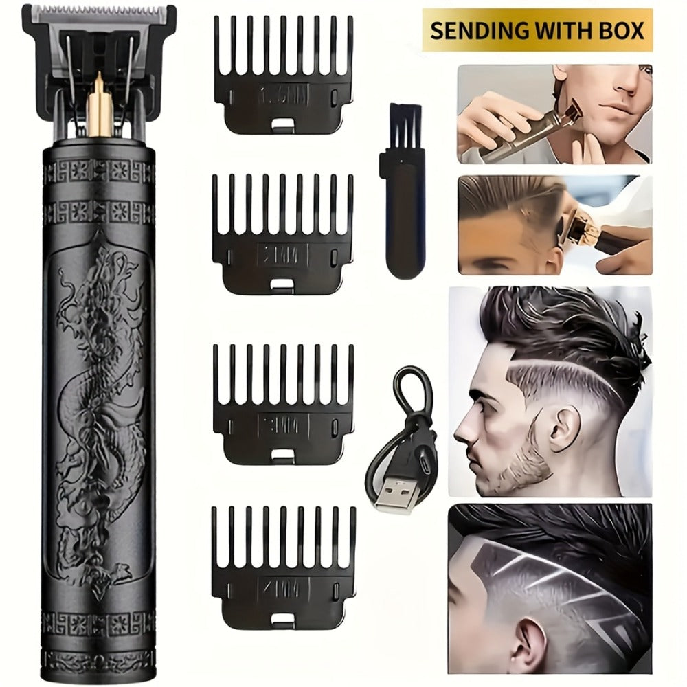 Hair Clipper Retro T-Blade Cordless Trimmer with LED Display, USB Charging and T9 or T10 Style Options — image 8
