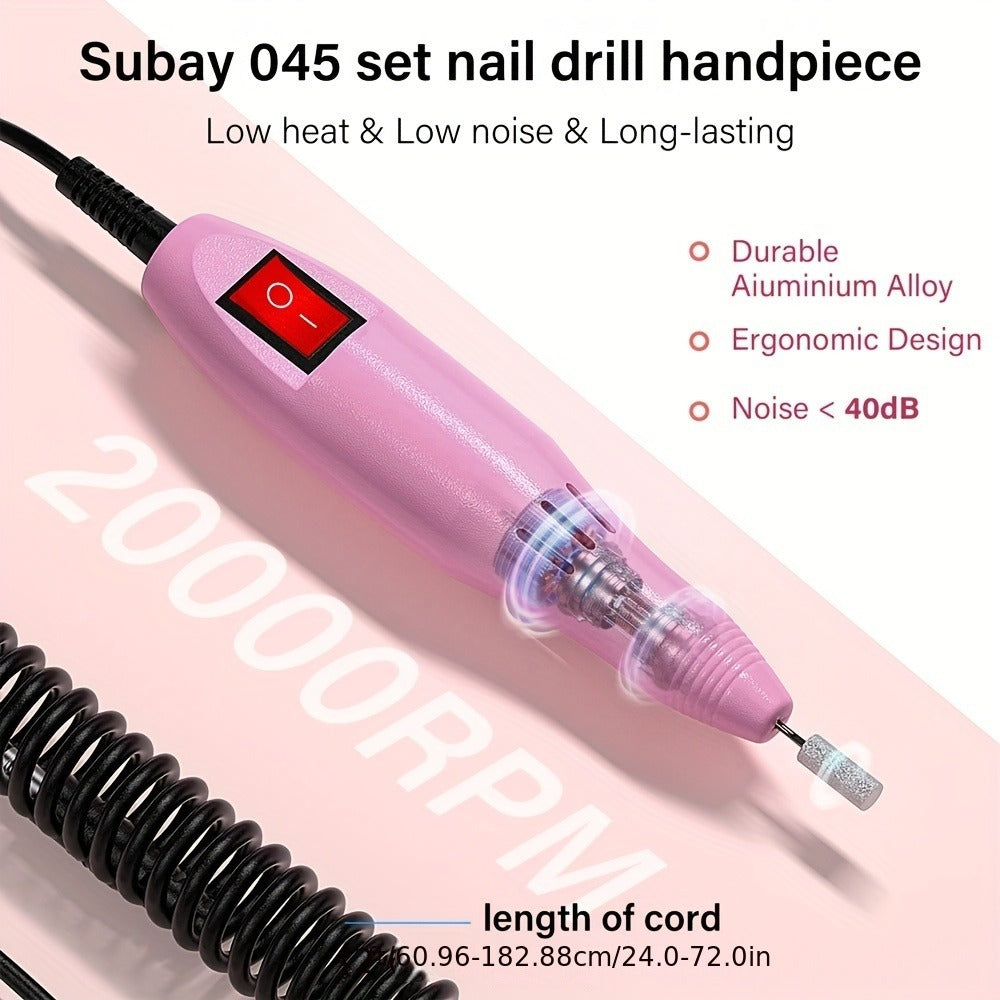 Electric Nail Drill 20000 RPM Console Kit with 6 Bits, 50 Sanding Bands and Standard or 8-in-1 Options — image 11
