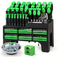 Screwdriver Organizer Set with 69- or 118-Piece Rack Configurations in Green, Red or Orange and Blue — image 17