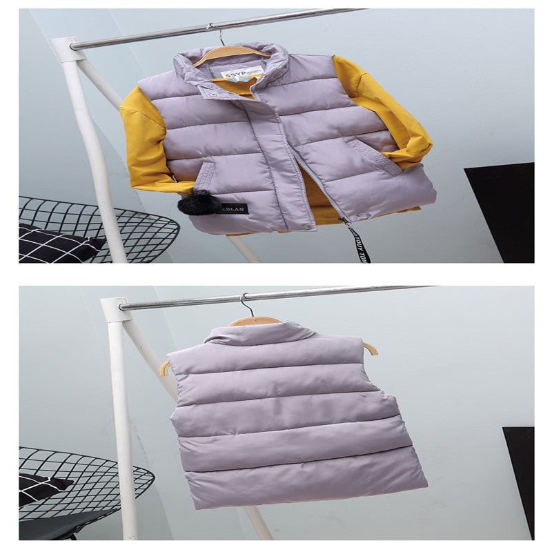 Women Vest Mandarin Collar Sleeveless Short Coat Women Jacket Waistcoat Female Plus Size