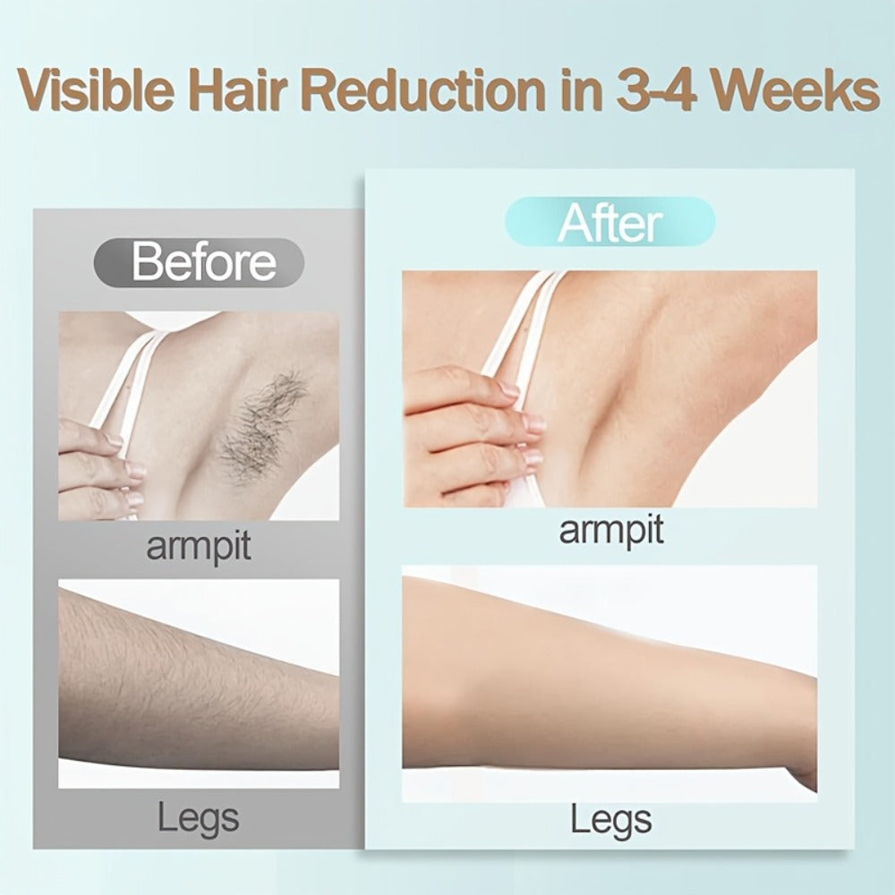 IPL Hair Removal Device Sapphire Ice Cooling Painless 999900 Flashes 9 Modes – At-Home Permanent Hair Reduction for Women Men