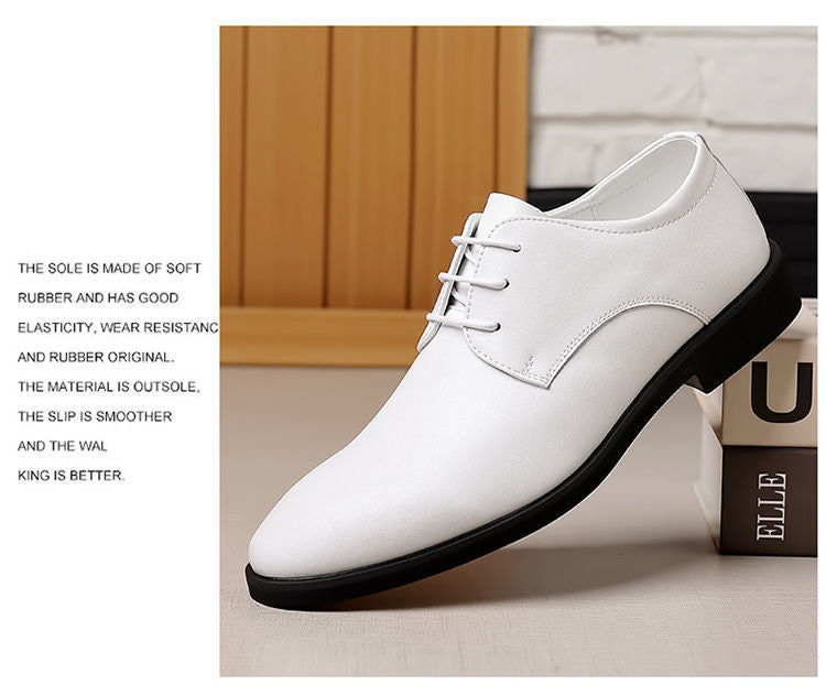 Men's Fashionable Casual Business Leather Shoes With Soft Soles