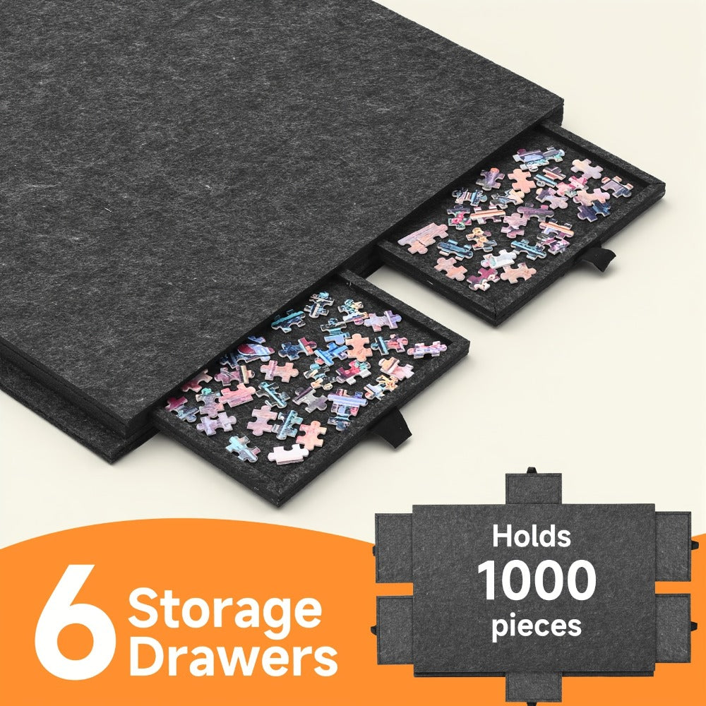 Puzzle Mat for 1000 and 1500 Piece Jigsaw Puzzles in an Extra Large Foldaway Felt Roll-Up Design — image 10