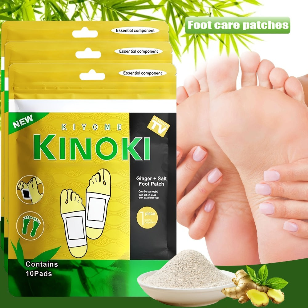 Foot Detox Pads 100pcs Overnight Bamboo Vinegar & Ginger Powder – Deep Cleansing Alcohol-Free Natural Plant Patches — image 5