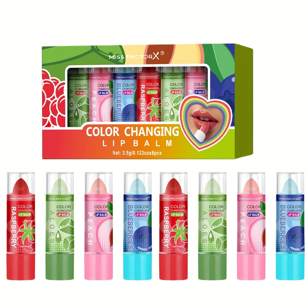 Color Changing Lipstick Set 8 Pcs, pH-Reactive Mood Lip Color, Wear, Anti-Transfer Formula — image 3